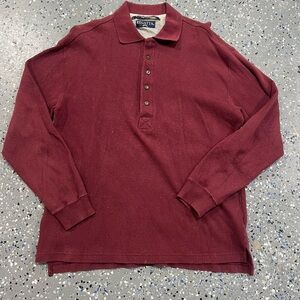 Regatta Men's Maroon Long Sleeve Polo Shirt
